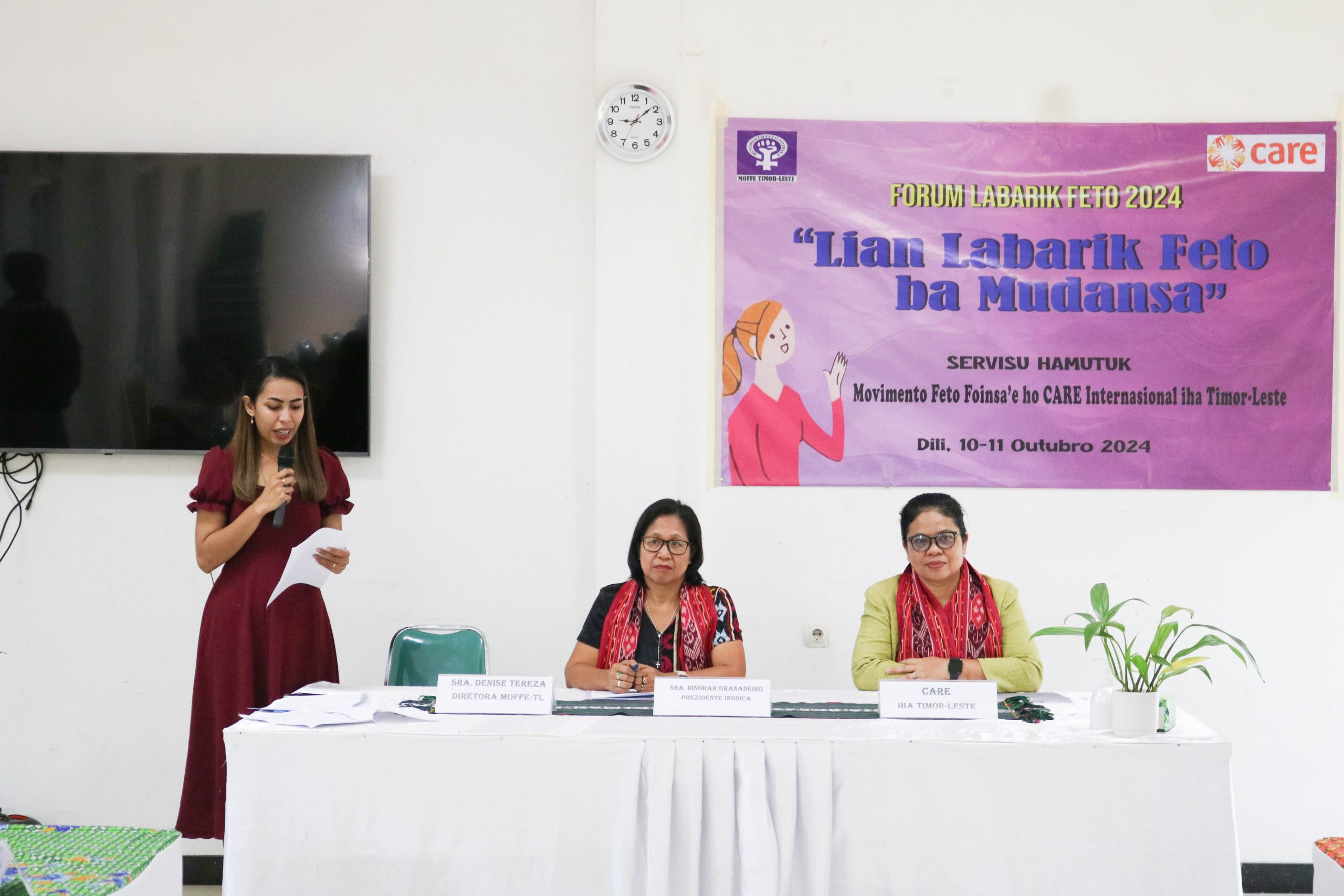 Forum Labarik Feto 2024, โLian Labarik Feto Ba Mudansaโ