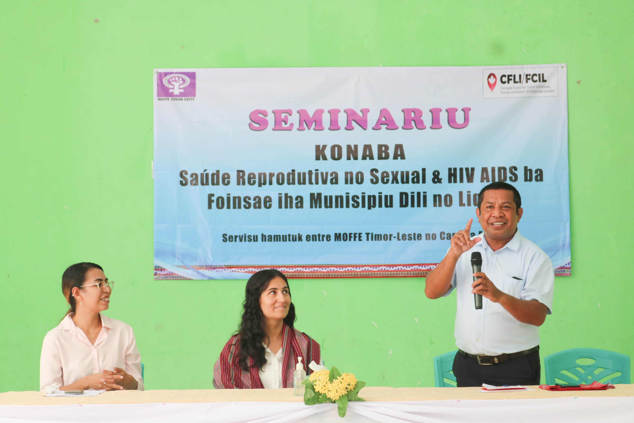 SEMINARIU KONABA SAรDE REPRODUTIVA NO SEXUAL & HIV/AIDS BA FOINSAE IHA MUNISIPIU LIQUIรA